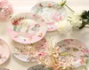 Dishes Plates Pastoral Bone China And Porcelain Cake Dish Pastry Fruit Tray Ceramic Tableware Steak Dinner L17277179