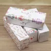 10pcs Feather Gift Box Marbling Nougat Cookie Boxes Candy Cake Baking Paper Carton Birthday Party Wedding Wrap 240427