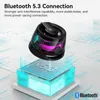 Portable Speakers Edifier portable Bluetooth speaker HECATE G200 RGB illuminated magnetic speaker BT5.3 mini speaker 7-hour playback phone holder J240505