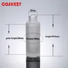 Bouteilles de rangement 30 ml réactifs compte-oeil givré en verre givré liquide pipette bouteille rechargeable parfum avec