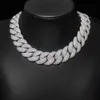 Bonne qualité 22 mm Bubble Pave Réglage 6 rangées CZ Cuban Link Chain Fashion Hip Hop Jewelry Cumbic Zirconia Colliers Mens Luxury 240423