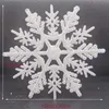 Christmas Decorations 5pcs Snowflake Pendant Acrylic Transparent Crystal Ornaments Tree Year Home