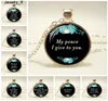 Bible Verses Glass Dome Pendant Necklace God Scripture Quote Jewelry Christian Christmas Jewelry Mother Sister Anniversary Gifts3628778