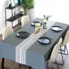 Nordic Simplicity Printing Natecloths rectangulaires pour la table de fête de table Tables de restauration couvrent les manneles 240430