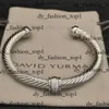 David Yurma Armband 2024 Designer Armband Dy Luxury Twisted Pearl Head Women Fashion Versatile Twist Armband smycken Bröllopspresent 5mm David Yurma Jewelry 254