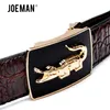 Fashion Crocodile Belt Belt Alligator Alligator Cinture da uomo con fibbia automatica senza fibbia Dente su cinghia Novelty Four Color 2011 277Y