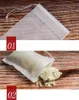100 PCS/Lot Tea Filterzak STrainer Tools niet-geweven stof Wegwerp Infuser Lege zakken met DrawString Pouch LT950
