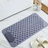 Washable Bathroom Non Slip Pad with Suction Cups Anti Mould Foot Massage Area Shower Carpet Stall Floor Mat Bathing Accessories 240419