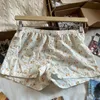 Frauenshorts Blumenbaumwolle für Frauen Sommer -Trendkleidung 2024 Mode Kurzhose Mädchen jugendlich süße Kawaii 200s Y2K Skort