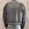 Wash Vintage Denim Jacket Man Woman High Street Loose Cowboy Coats Zipper Distress Design Coat Unisex Japanese Varsity Jackets 240426