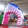 Administration en gros Publicité du requin gonflable Tunnel 5 m de largeur Funny Blow Up Mascot Arch Animal For Marine Museum and Park Entrance Decoration