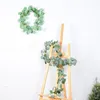 Decorative Figurines Faux Eucalyptus Garland Plant 6.56 Feet Artificial Vines Hangings Leaves Greenery Silver Dollar