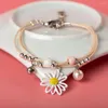 Bracelets de charme Moda pendente de flor Bulgodas de pulseira Diy Chain Presente para mulheres por atacado #xn020