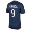 2023 2024 MBAPPE HAKIMIプレーヤー30 10 10サッカージャージービタニャN.メンデス22 23 24 Maillots de Verratti Men Kids Kit ShirdユニフォームHomme Enfant Fabian Sanches