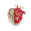 Broches broches anatomique coeur broche banc de broches métalliques badge anatomie bijoux entièrement biologie médical étudiant docteur cadeau dh8y1