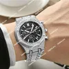 Cagarny Full Diamond Mens Watches Hip Hop ghiacciato da maschi da polso da uomo Silver Bling impermeabile cronometro maschio cronografo Reloj polsh owatche