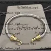 David Yurma Bracelet 2024 Bracelet de créateur Dy Luxury Twisted Pearl Head Women Fashion Polvyle Twist Bracelets Bijoux Cadeaux de mariage 5 mm David Yurma Jewelry 154