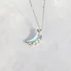 Hangende kettingen gloeiende verkleuring maanketting ketting Korea Creative Luminous stenen charme voor vrouwen choker bruiloftsfeest sieraden 265O