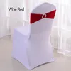 50 pcslot stretch lycra spandex stoel covers banden met gesp gefschuifregelaar voor bruiloftdecoraties groothandel stoel vleugel buig 240430