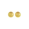 Orecchini per borchie (3PAIRS/LOT) Balla rotonda per donne Pure Gold Color Fashion Jewelry Nickel