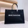 Designer Women Handbag Rive Gauche Bag Textile Leather Shopping Bags Handbags Top Linen Large Beach Bags Travel Crossbody Shoulder Satchel Wallet Bag 596