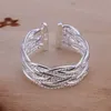 Cluster ringen groothandel kerstcadeaus 925 Sterling Silver Simple Design Women Lady Wedding Pretty Nice Trendy Jewelry H240504