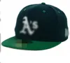 Designer Cubs A's Letter Baseball Caps Brand les plus récents hommes Femmes Gorras Hip Hop Casquette Flat Fitted Hats F2