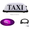 Luci decorative Light taxi Pink Taxi per auto a batteria ricaricabile USB LED A impermeabile LED con mobili di consegna a goccia di base sigillata M DH8PX