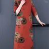 エスニック服の中国スタイル改善されたチョンサムドレスファッショナブルなレトロマザー