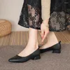 Scarpe vestiti donna donna dolce punta kawaii lolita 3 cm tacco alto quotidiano carino femmina di lusso mary janes eleganti mocacchi concisi neri neri