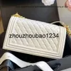 CF Women Luxury Designer CHANEI Handbag CC Satchel Tote Bags Fashion Handbag Sheepskin Leather Caviar Quilted Flap Diamond Lattice Chain Slant Bags Le Boy Han CC bag