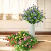 Декоративные цветы 1 пакет на открытом воздухе искусственные устойчивые ультрафиолетовые ультрафиолетовые кустарники