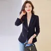 Frauenanzüge Mode formelle Blazer Frauen Frühling Herbst Mantel 2024 Koreanische Langarmjacke Büro Damen Freizeitmäntel Frauen Außenbekleidung