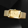 Armbanduhren 2024 Top Brand Herren Uhren Luxus Mode Squarz Quarz Wachsame Kalender Silber Gold für Männer Reloj Hombre