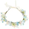 Bandanas Floral Crown Tiara Tiara Flowboble dla kobiet dziewczyna plastikowe korony