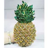 Sac de soirée Luxury Crystal Green Pineapple Sacs de fête de fête pour la fête des dames femelles sacs à main diamant SM37 1214 300U