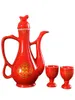 Party-Dekoration Wein Pot Set Toast Glas Hochzeit Chinesische Keramik kleine rote Trompete High-End-Kreativpersönlichkeit Home