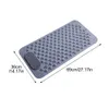 Washable Bathroom Non Slip Pad with Suction Cups Anti Mould Foot Massage Area Shower Carpet Stall Floor Mat Bathing Accessories 240419