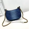 Femmes de la mode de la mode en denim sacs de créateur sac jean sac de luxe sac à main femmes jean bourse mini sac crossbody sac selles sacle bleu jean hobo tendance d'été