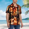 Herren Casual Shirts Shirt Schachsteine ​​Strategie Taktikspiel Kurzarm Sommer Männer Turnhalterknopf Kleidung Kleidung