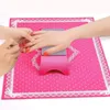 Nagel silikon kudde med spets kudde kudde handhållare salong nagel konst skrivbord matta hand kudde kudde foto bakgrund nagelverktyg