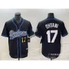 Dodgers Baseball 17 Ohtani Mens Broidered Japanese Japanese Team Fan Elite Version Transfer