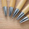 100pcs Bamboo Stift Bambus Holzballpoint Stift 1.0mm Bullet Tipp Business Signature Ball Stift Office School Wicking Stationery 240430