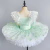 Różowa odzież balowa dla dzieci cekinowa sukienka baletowa tutus tutus do dziewczyny nowoczesny taniec tutu sukienka dziewczyny baletowa sukienka księżniczka 240426