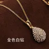 Anhänger Halskette Koreanische Mode Bijoux Frauen Schmuck Vintage Gold Farbe Wassertropfen Halskette für Crystal Colgante Mujer