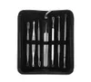 Face Skin Care 7pcs kit strumento di rimozione del blackhead facciale doppionario comedone ago clip brufolo pkeezer extractor blemish set6444672