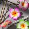 Kwiaty dekoracyjne 10pcs 5cm hawajski ślicznica pianka sztuczny kwiat DIY wieniec nakrycia dekoracji ślubnej