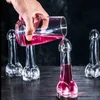 Verres à vin abattus en verre transparent tasse de verres de verres génital bite pénis cocktail tasse en plastique willy bar poule fête nocturne drinkware t240505