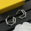 Gold Silber Titanium Stahlohrringe Hoop Ohrringe Designer für Frauen Geschenke Valentinstag Designer Schmuck Schmuck