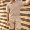 Parcours masculin Streetwear 2024 Plaid décontracté masculin Plaid Short à manches courte tendance mode coloride solide